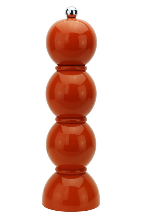 Addison Ross London Bobbin Salt & Pepper Grinder In Orange