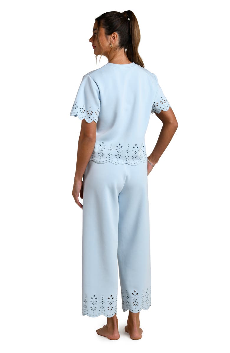 La Blanca Cloudset Eyelet Detail Lounge Pants, Alternate, color, Drift