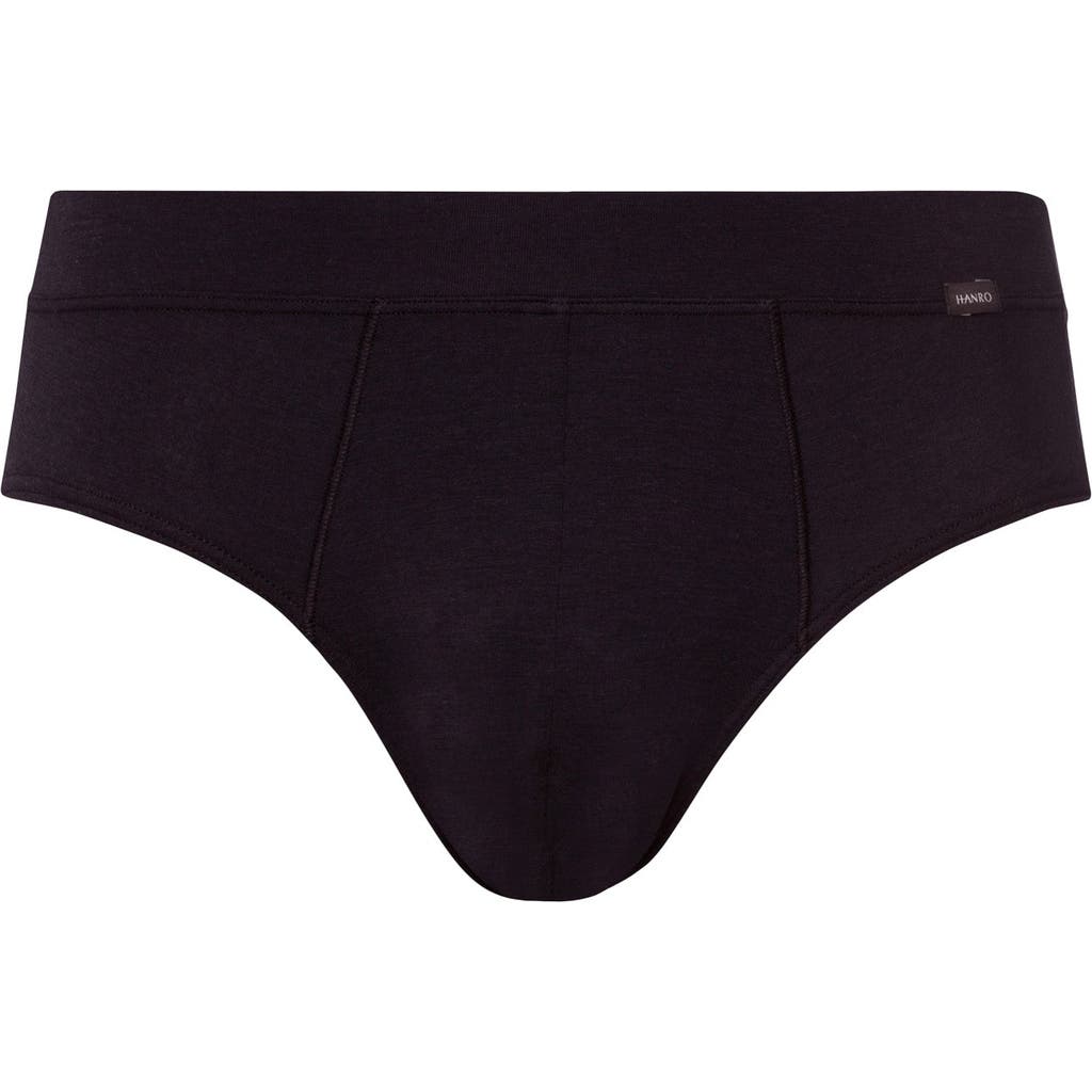 Hanro Natural Function Tencel And Cotton Brief In Black