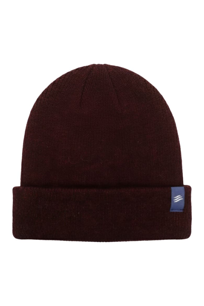 The Softest Ultra cozy Yak Yarn Heathered Knit Beanie, Main, color, Wine