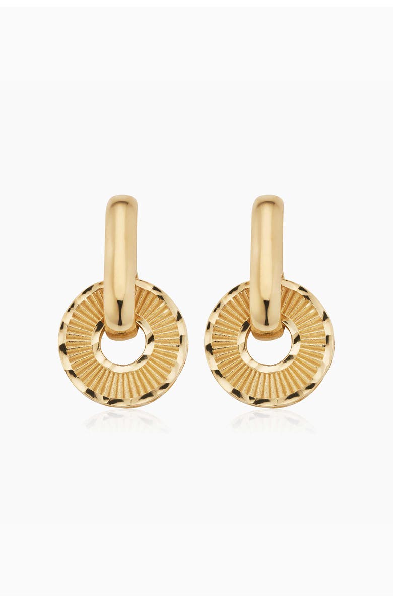 Oradina 14K Yellow Gold Icon Drop Earrings, Alternate, color, Yellow Gold