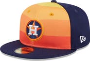New Era Men's New Era  Orange Houston Astros 2025 Batting Practice 59FIFTY Fitted Hat