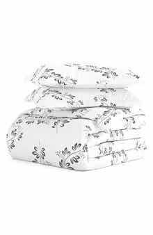 HOMESPUN Home Spun Premium Ultra Soft 3-Piece Simple Vine Print Duvet Cover Set