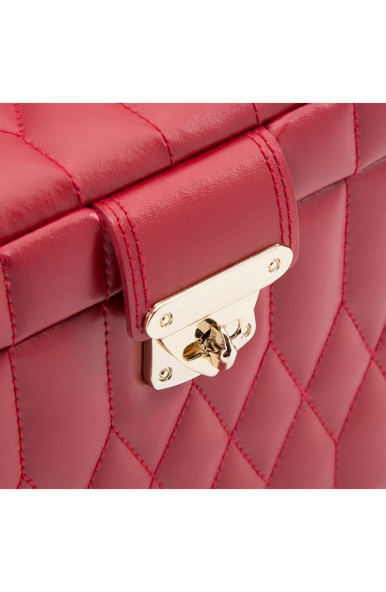 WOLF Caroline Medium Jewelry Case, Alternate, color, Red