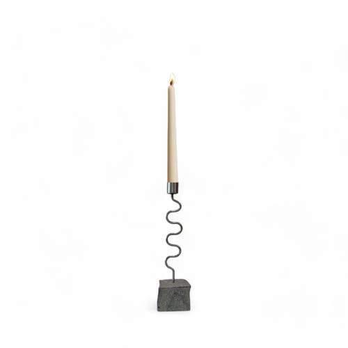 Meso Goods Amara Candle Holder By Diego Olivero Studio In Gray