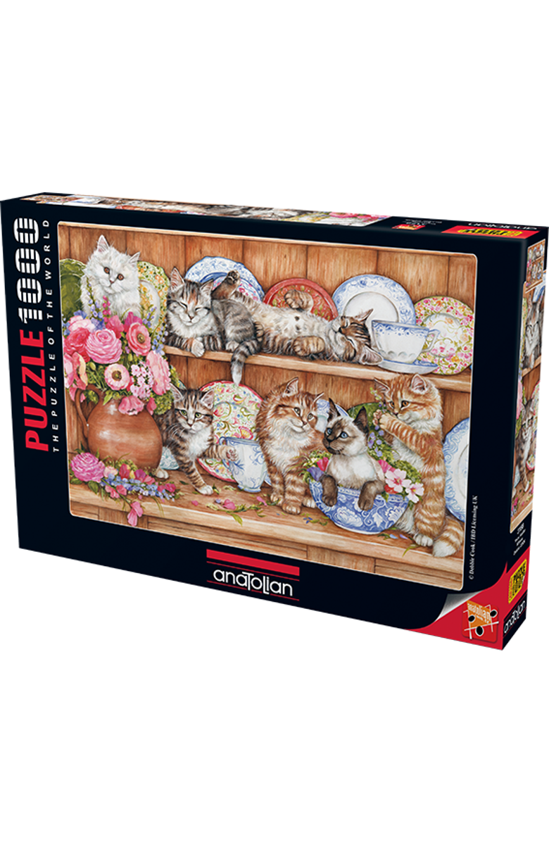 Anatolian Kittens 1000 piece Jigsaw Puzzle for Adults, Main, color, Multicolor
