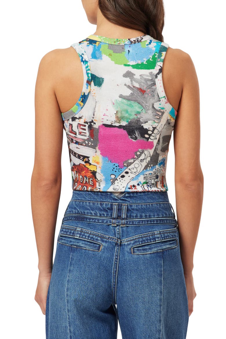 x Basquiat Print Rib Tank, Alternate, color, BASQUIAT UNBREAKABLE