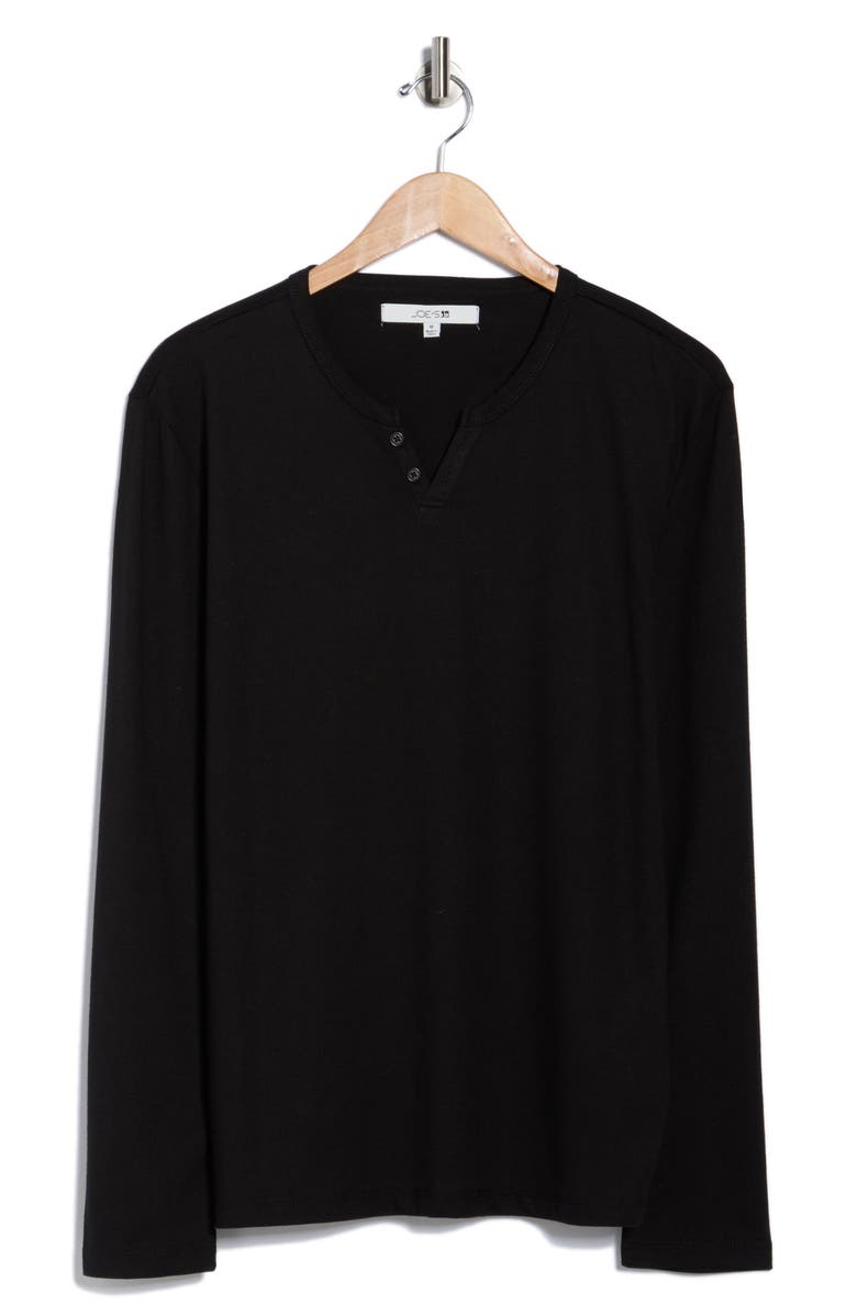 Joe's Classic Long Sleeve Henley, Alternate, color, Black