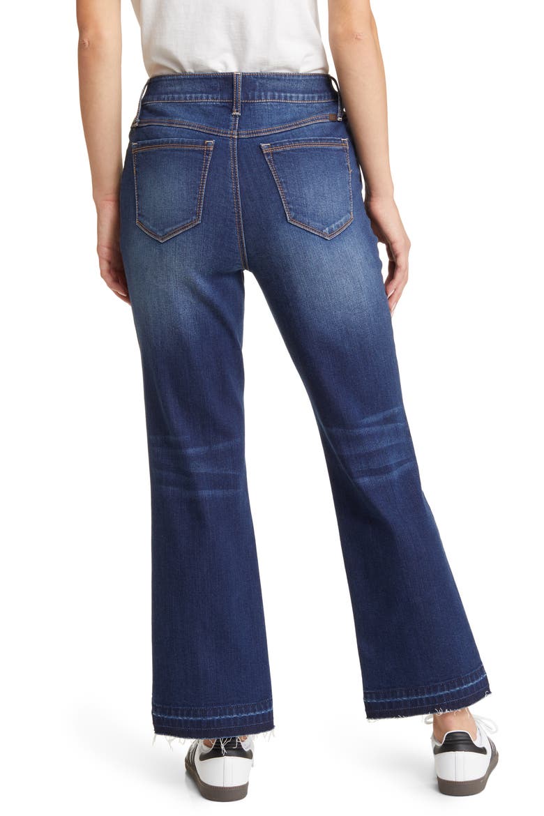Release Hem High Waist Demi Bootcut Jeans, Alternate, color, CRYSTAL