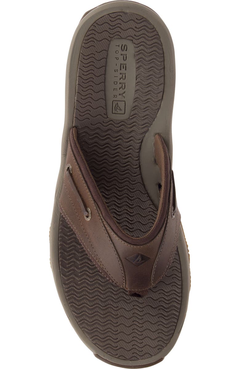Sperry Outer Banks Flip Flop, Alternate, color, Brown