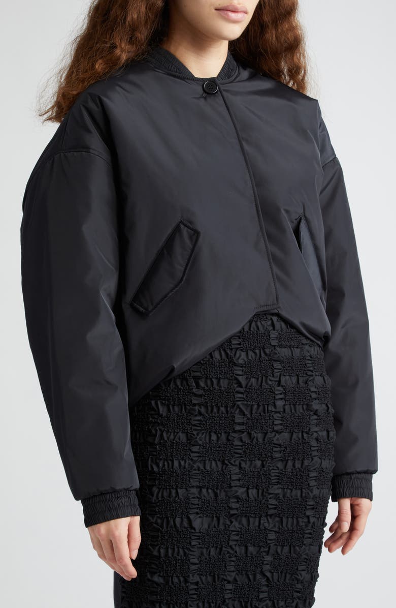 Cecilie Bahnsen Ubon Bow Back Recycled Taffeta Bomber Jacket, Alternate, color, 