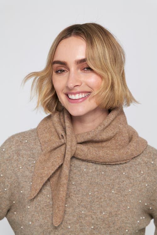 Elle Collection Sweater Scarf In Brown