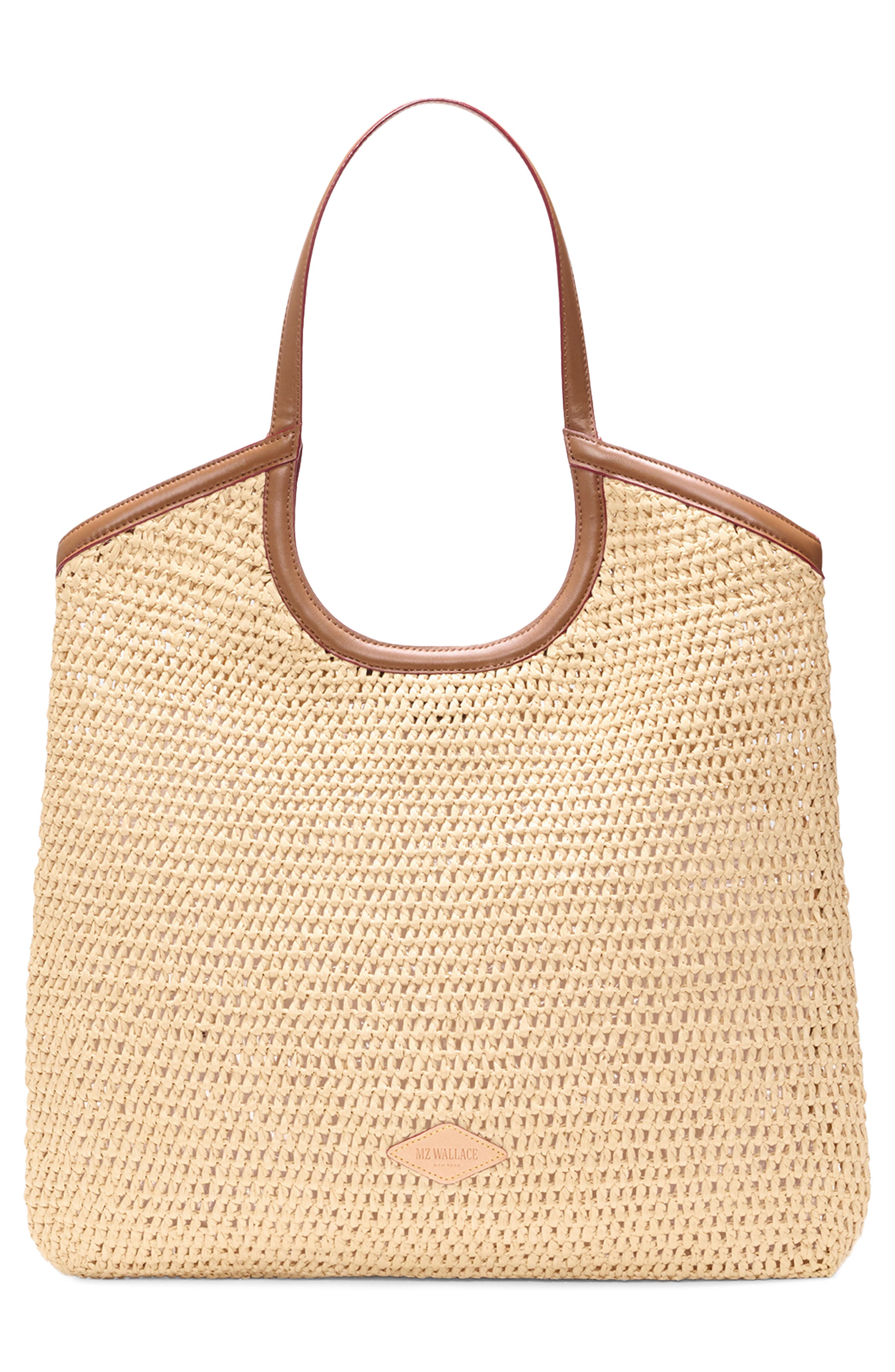 Large Georgica Crochet Tote, Alternate, color, CAMEL