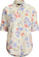 Lauren Ralph Lauren Relaxed Fit Floral Linen Shirt