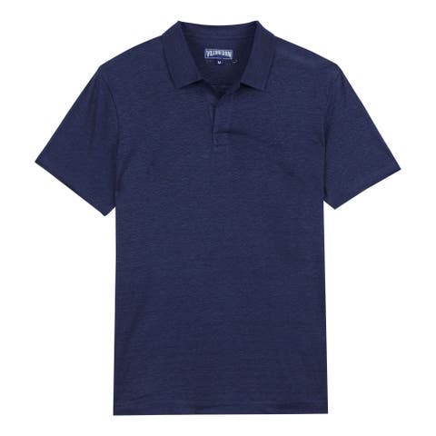 Men's Linen Jersey Polo