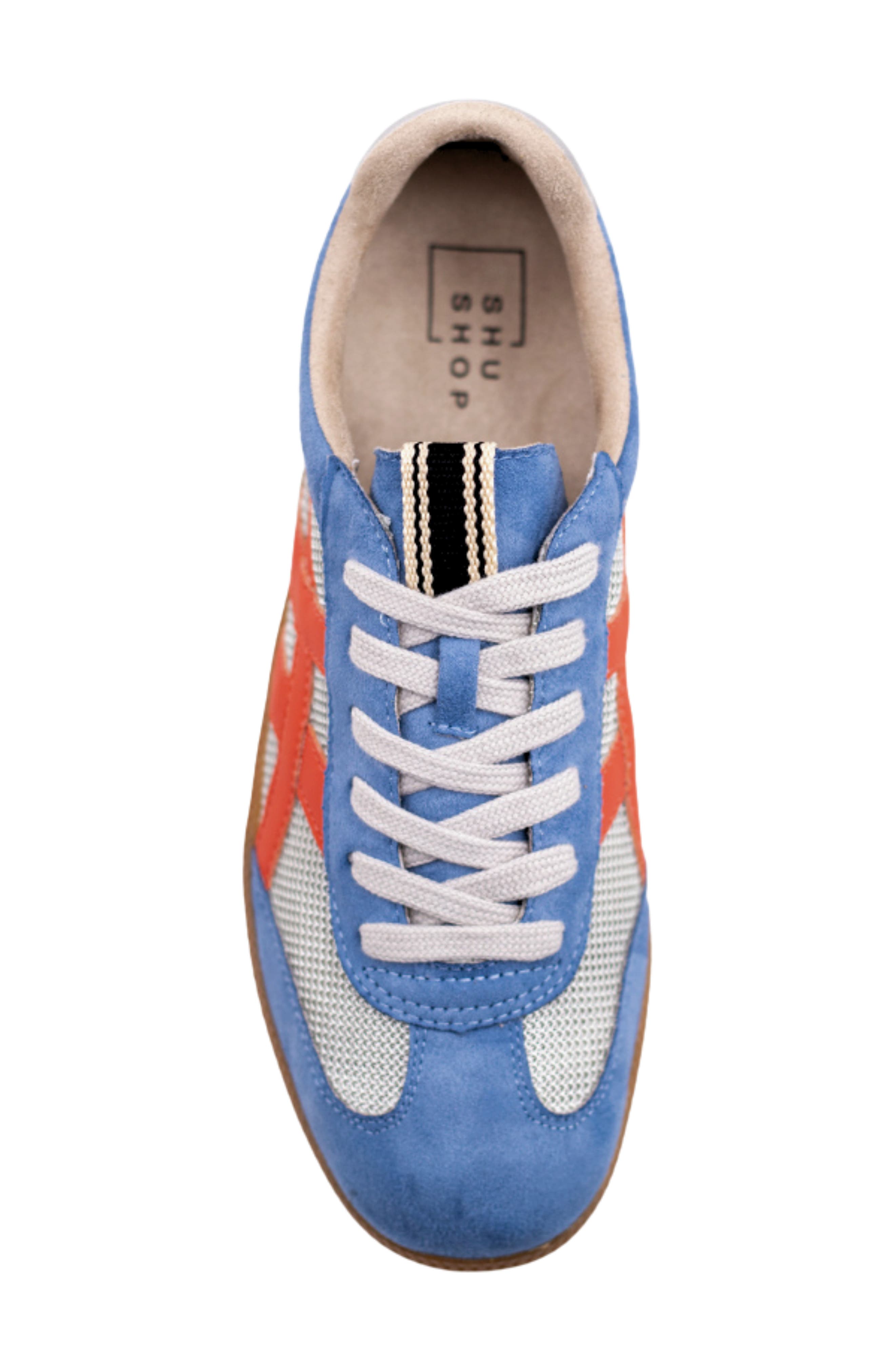 SHUSHOP Sasha Sneaker, Alternate, color, Blue Suede