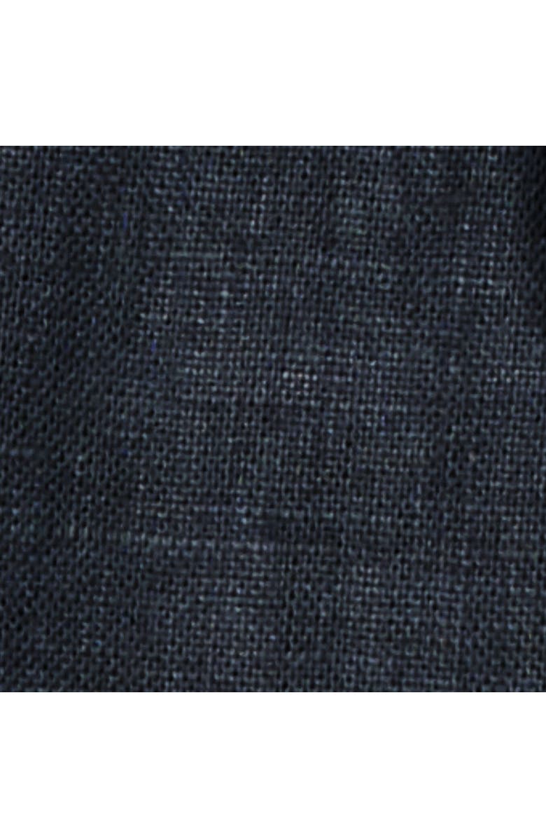 COS Tailored Drawstring Linen Shorts, Alternate, color, Navy