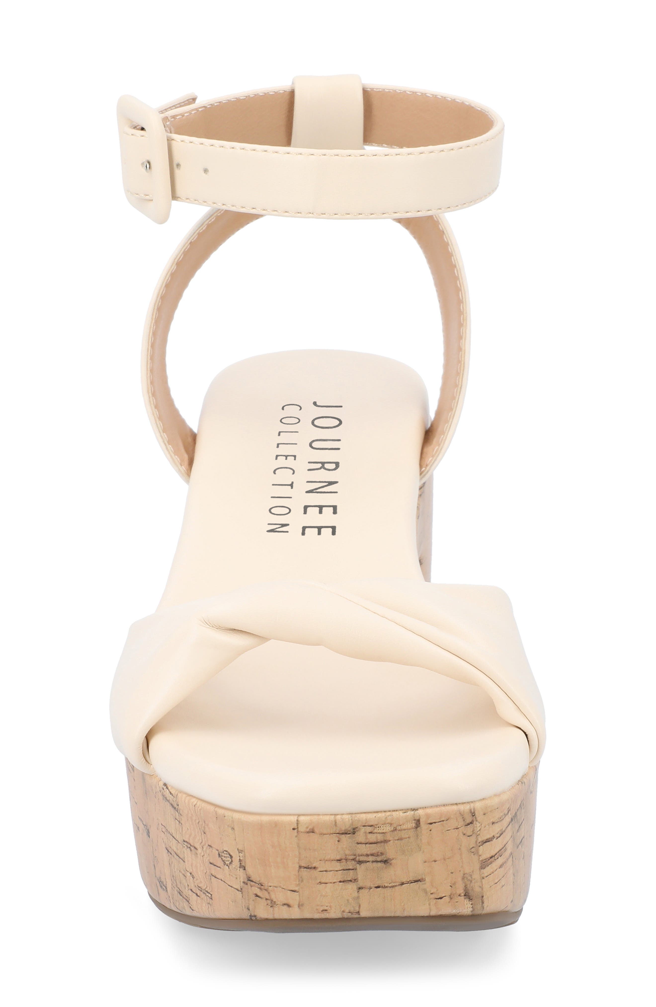 Journee Collection Eianna Sandal, Alternate, color, Beige