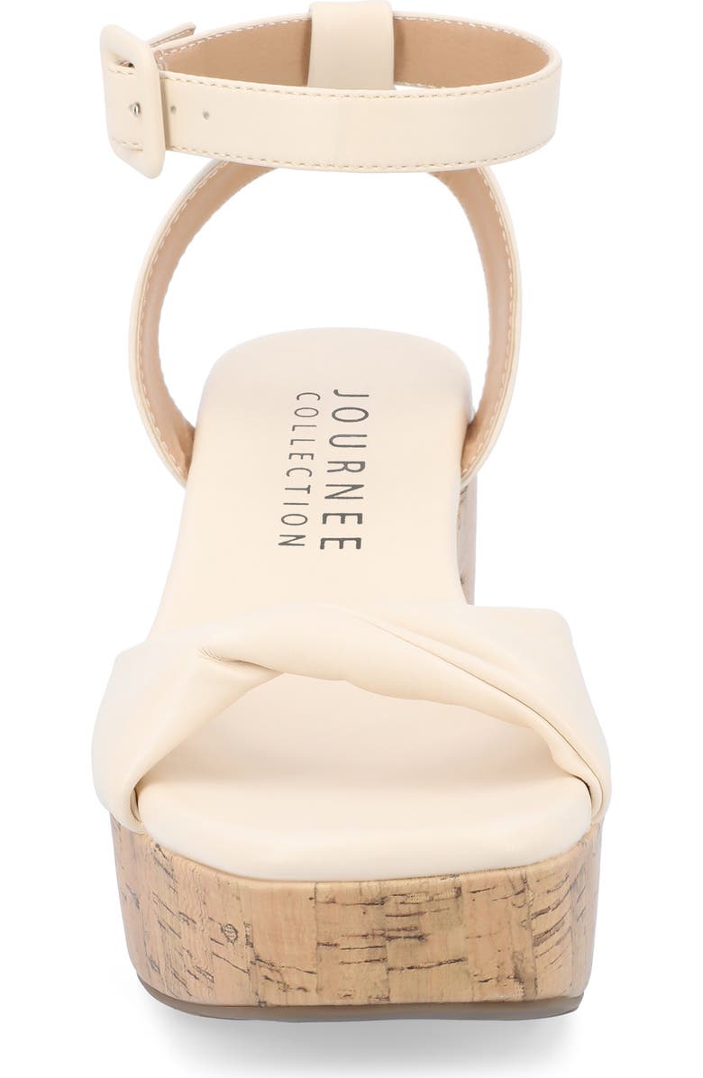 Journee Collection Eianna Sandal, Alternate, color, Beige