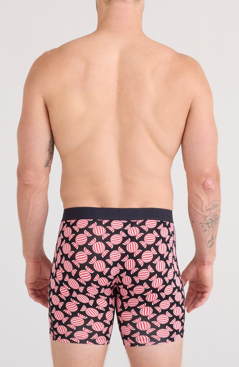 SAXX Vibe Xtra Boxer Briefs, Alternate, color, Sweet Stripe Check Wb Black