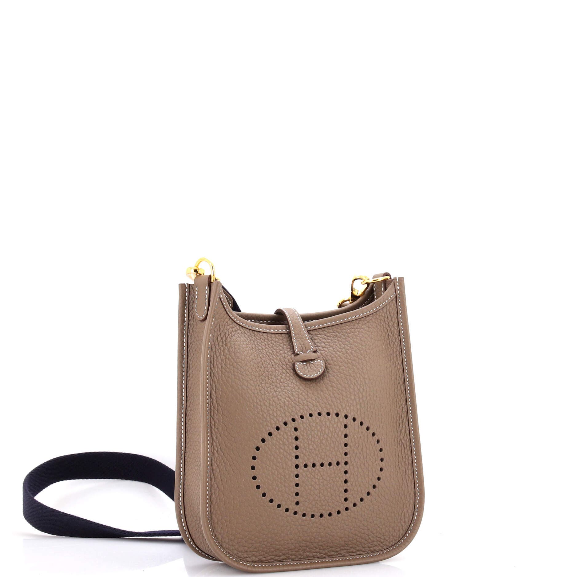 Pre-Owned Hermes Evelyne Bag Gen III Clemence TPM, Alternate, color, Etoupe