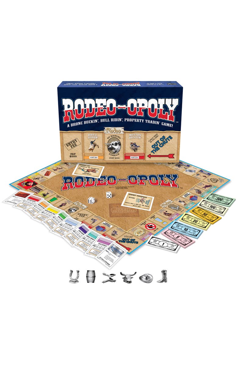 Late for the Sky Rodeoopoly Themed Family Board Game, Ages 8+, Alternate, color, Multicolored