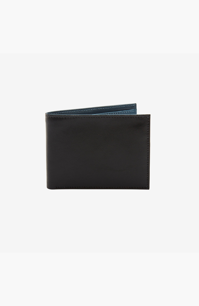 Tusk Leonardo Compact Billfold, Main, color, Black / Blue