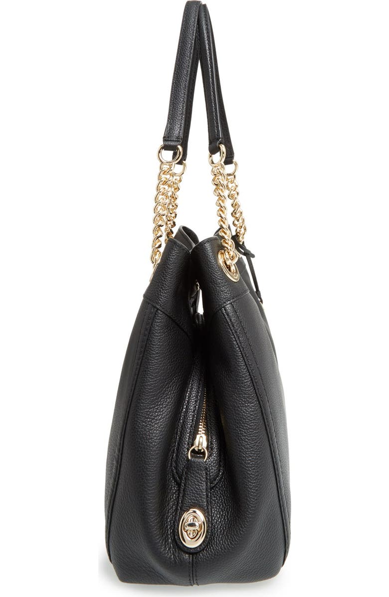 COACH 'Turnlock Edie' Pebbled Leather Shoulder Bag, Alternate, color,