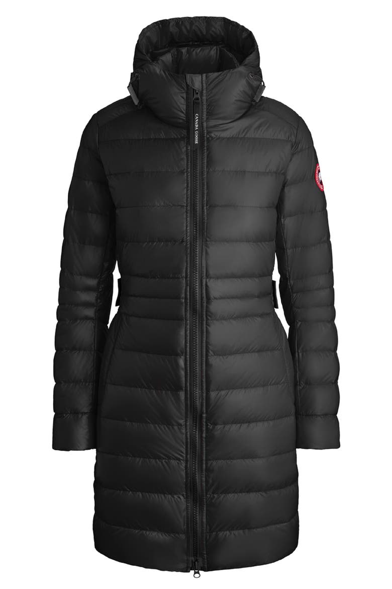 Cypress Packable Hooded 750-Fill-Power Down Puffer Coat, Alternate, color, BLACK