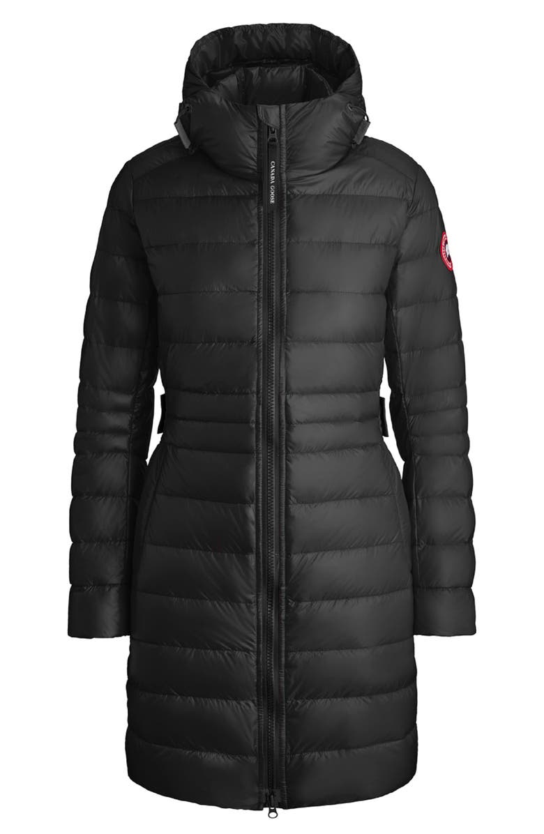 Canada Goose Cypress Packable Hooded 750-Fill-Power Down Puffer Coat, Alternate, color, Black