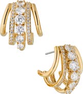 Nadri Cleo J Hoop Earrings