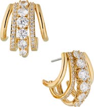 Nadri Cleo J Hoop Earrings