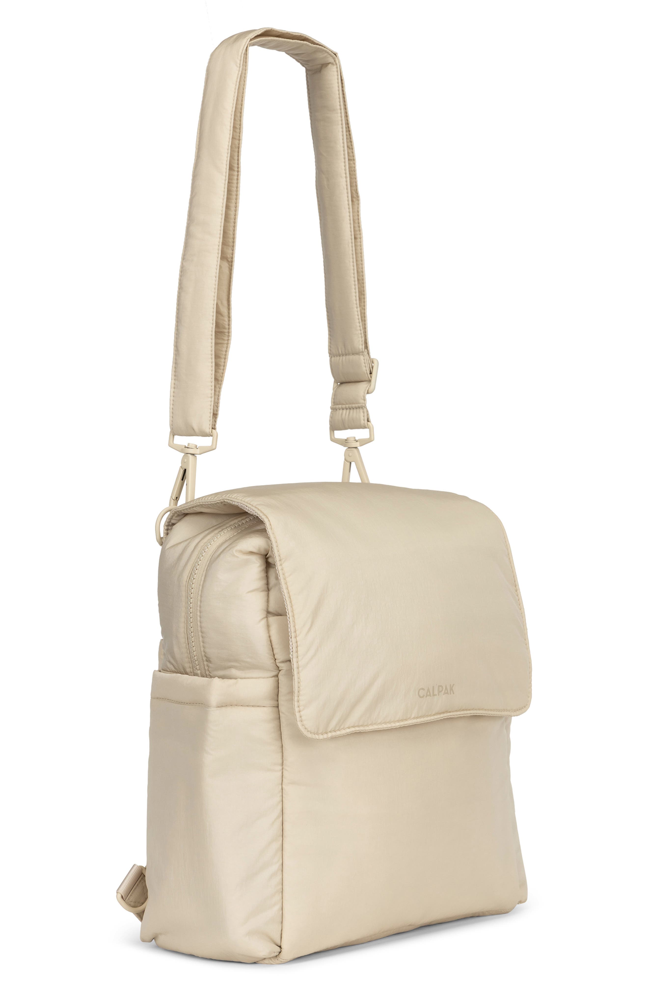 CALPAK Convertible Mini Diaper Backpack & Crossbody Bag, Alternate, color, Oatmeal