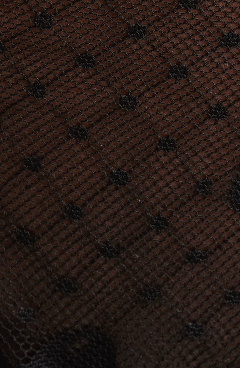 KILO BRAVA Embroidered Mesh G-String, Alternate, color, Black