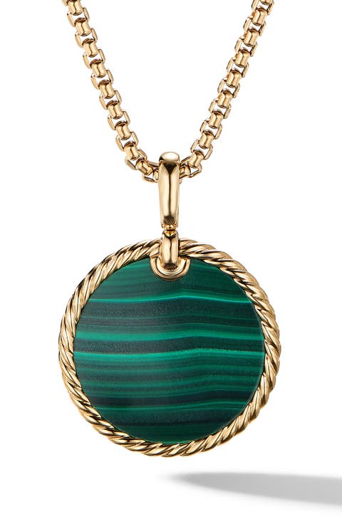 Small Cable 18K Gold Disc Amulet