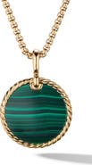 David Yurman Small Cable 18K Gold Disc Amulet