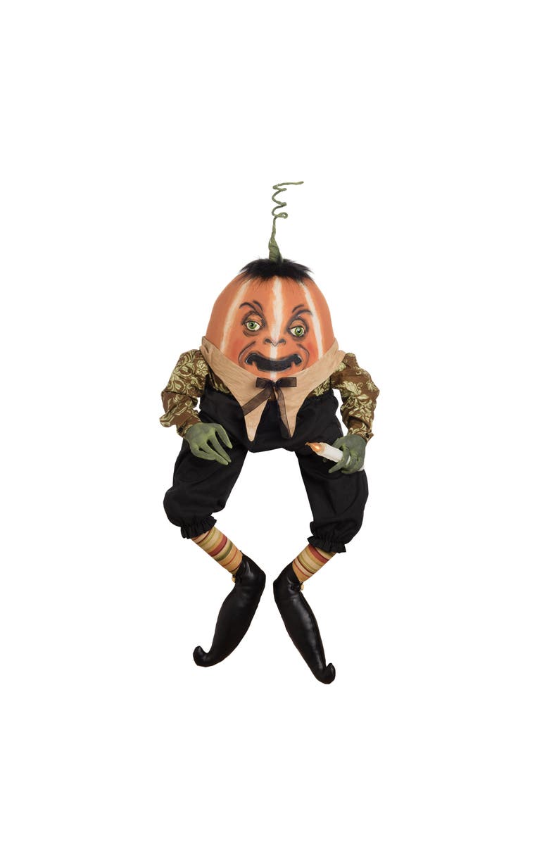 Gallerie II Obadiah Pumpkin Joe Spencer Gathered Traditions Halloween Art Doll Figure, Main, color, Black