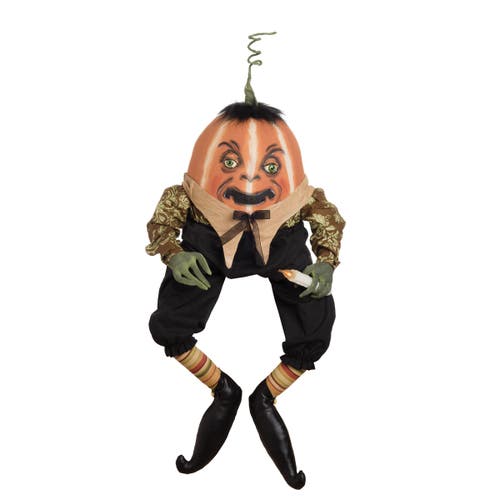 Gallerie Ii Obadiah Pumpkin Joe Spencer Gathered Traditions Halloween Art Doll Figure In Black