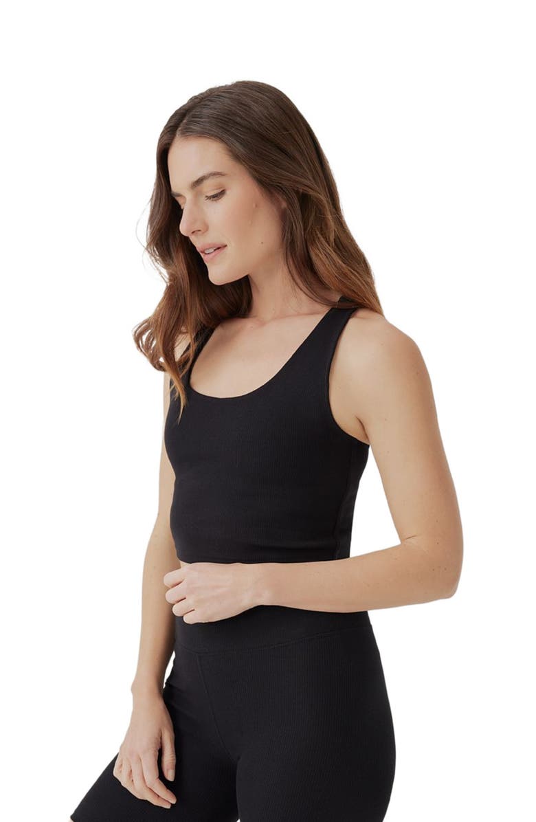 Pact On the Go-To Rib Crop Tank Made with Organic Cotton, Alternate, color, 