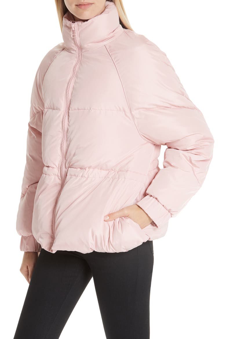 Tech Down Puffer Jacket, Alternate, color, SILVER PINK 499