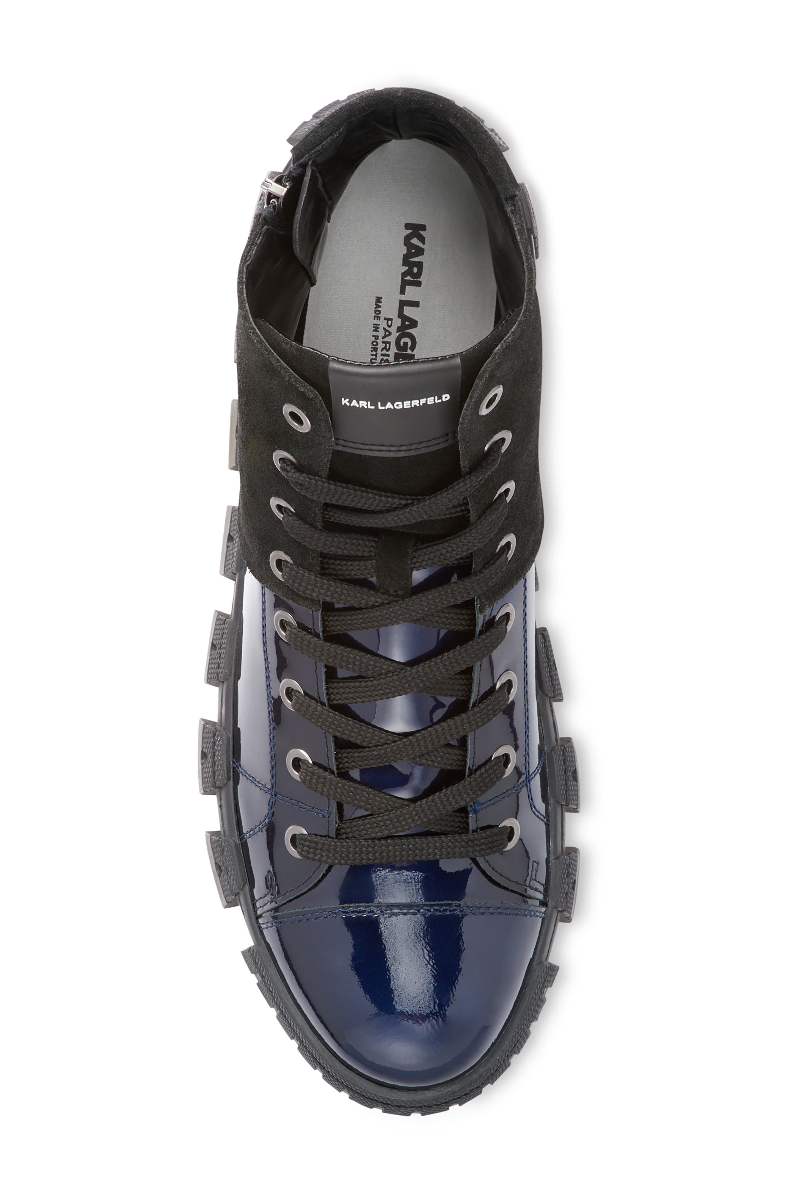 KARL LAGERFELD PARIS Zip Sneaker, Alternate, color, 