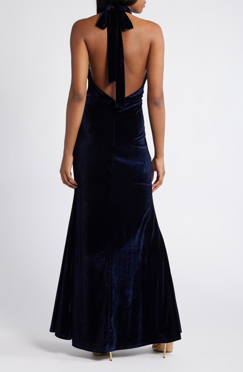 Lulus Fabulous Always Velvet Mermaid Gown, Alternate, color,