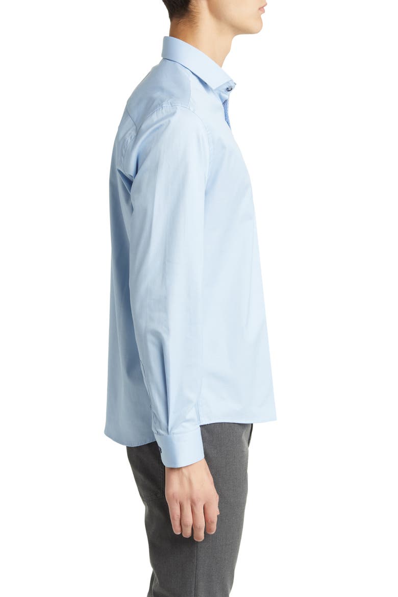 DRYTOUCH® Performance Sateen Button-Up Shirt, Alternate, color, LT. BLUE