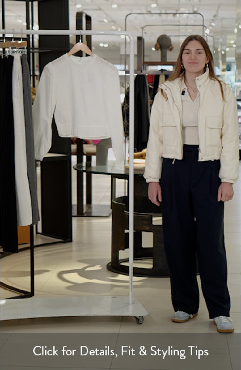 Ruffle Hem Cotton Blouse, sales video thumbnail