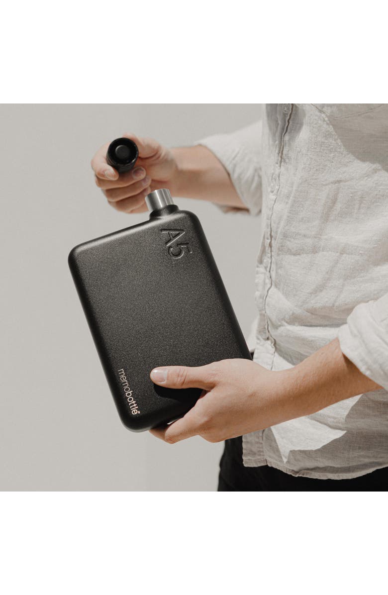 Memobottle A5 Memobottle - Stainless Steel, Alternate, color, Black