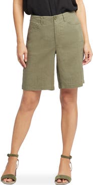 NYDJ Linen Blend Bermuda Shorts