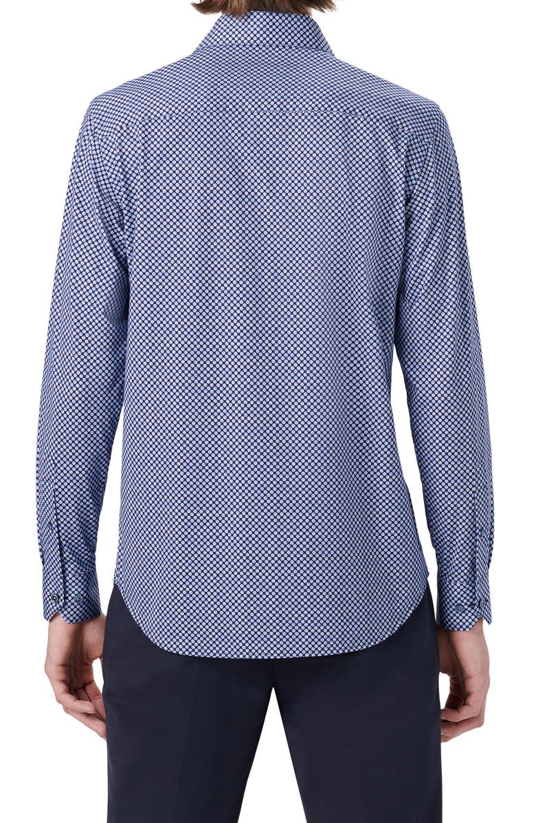 Bugatchi OoohCotton<sup>®</sup> Microdot Button-Up Shirt, Alternate, color, 