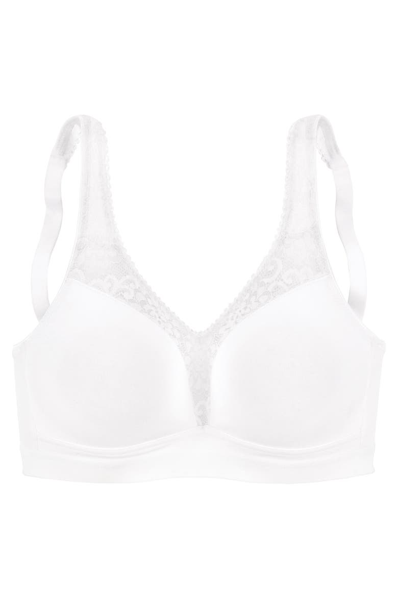 2 Pk Lace Wireless Bras, Alternate, color, Rose & White