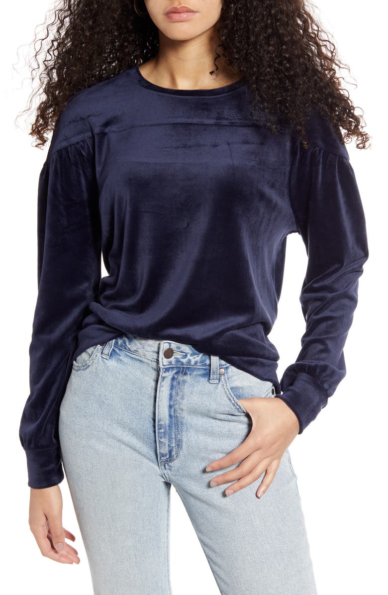 BP. Velour Sweatshirt, Main, color, 