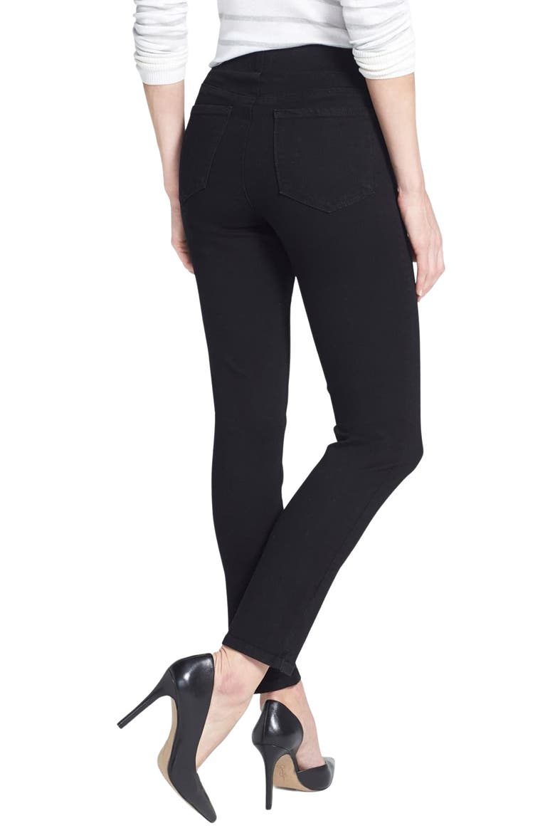 Alina Stretch Ankle Jeans, Main, color, BLACK